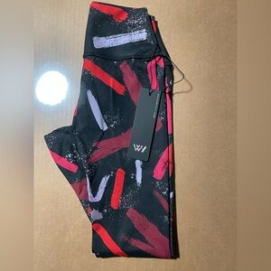 WH Women's Black‎ and Red Leggings